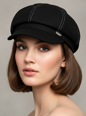 Кепка ROXETTE черный (пальтовый кашемир)