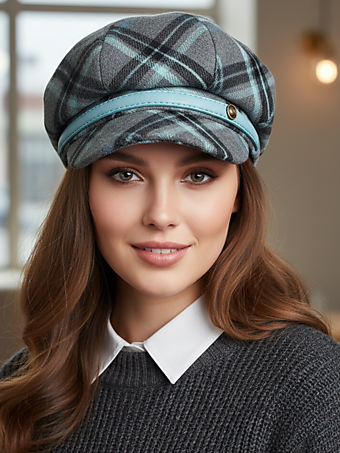 Кепка BERGEN/Merino серо-голубой